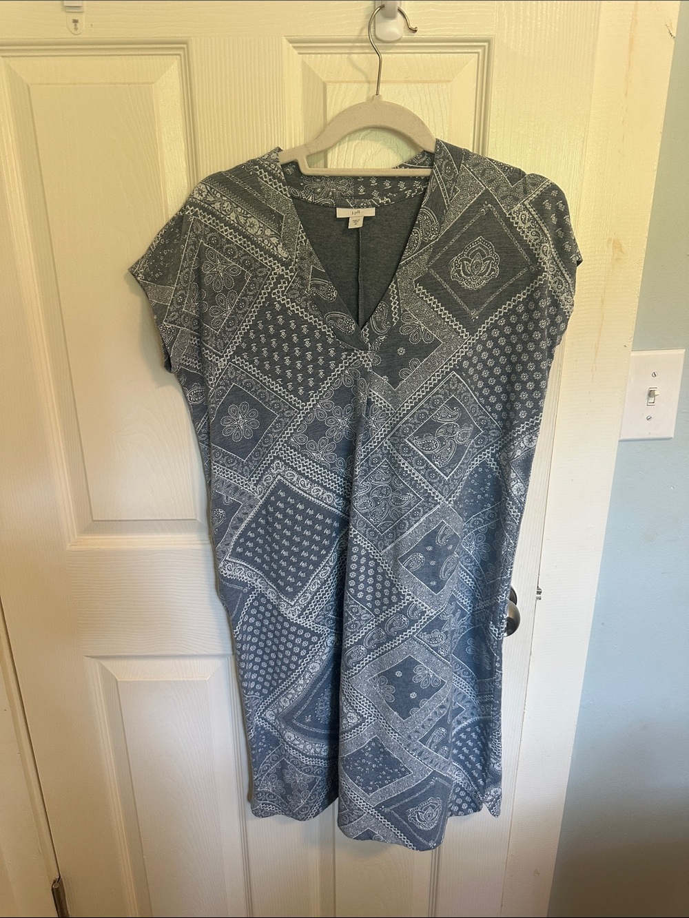 J. Jill Gray Printed V-Neck Tunic